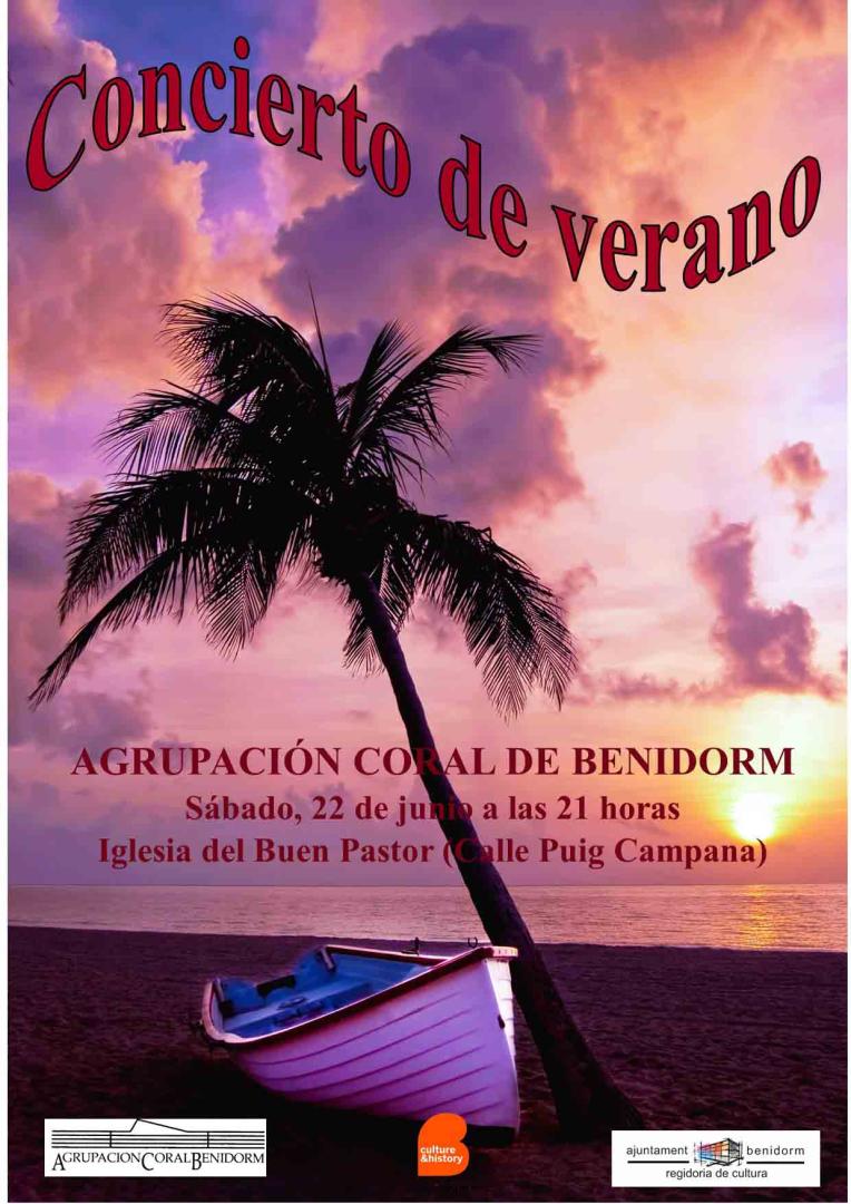 Concierto de verano agrupación coral de Benidorm